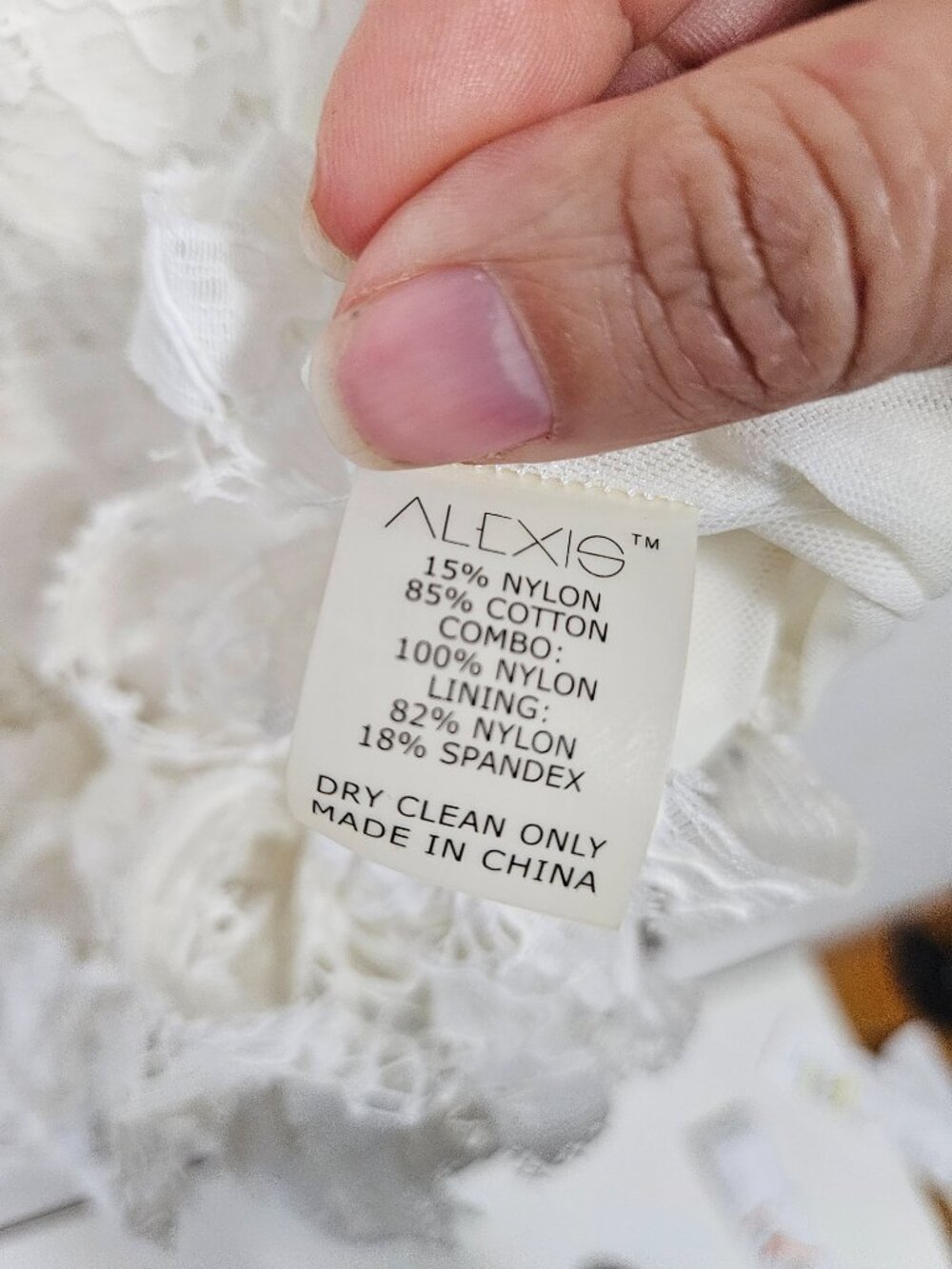 ALEXIS Sonia White Lace Mini Dress XS Fringe - Picture 10 of 10